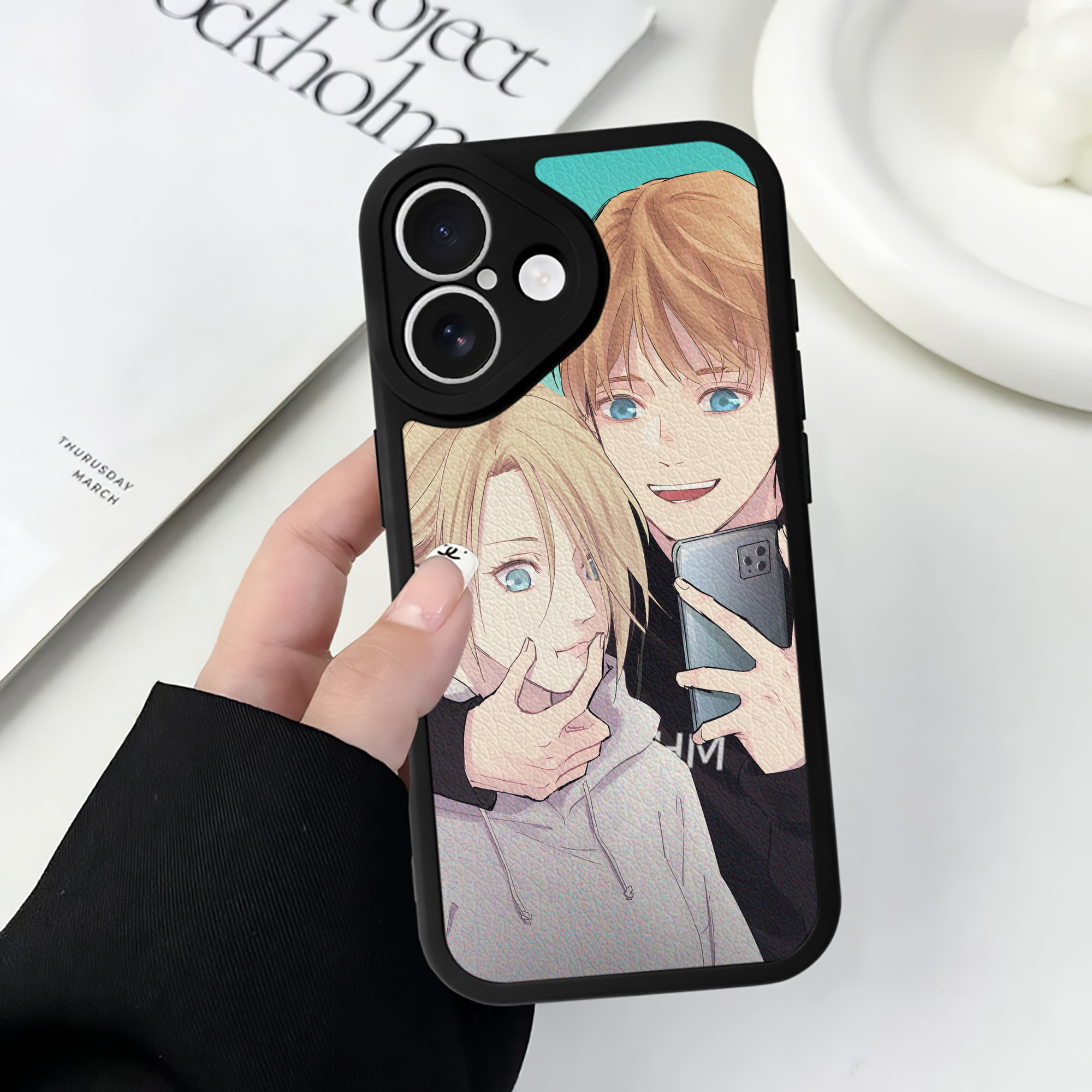 （画像用） 進撃の巨人 Attack on Titan 【iPhone 16シリーズ対応】シリコンスマホケース（レザー調） 材質：シリコン